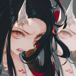 Angry Nezuko wallpaper