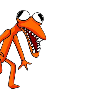 Orange Rainbow Friends wallpaper