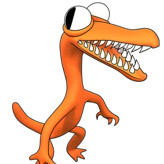 Orange Rainbow Friends wallpaper