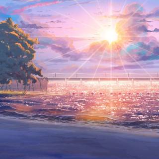 Summer aesthetic cartoon wallpaper