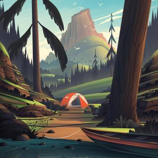 Summer aesthetic cartoon wallpaper