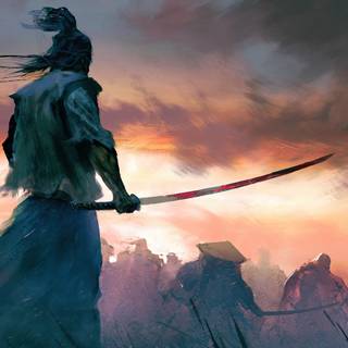 Samurai 8k wallpaper