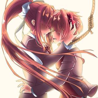 Sayori x Monika wallpaper