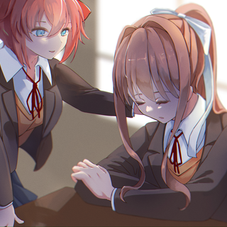 Sayori x Monika wallpaper