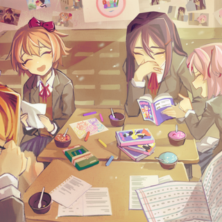 Sayori x Monika wallpaper