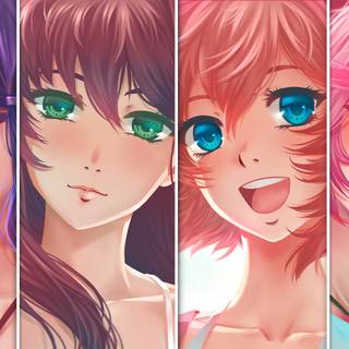 Sayori x Monika wallpaper