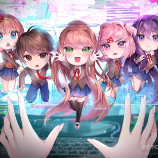 Sayori x Monika wallpaper