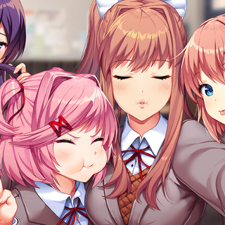 Sayori x Monika wallpaper