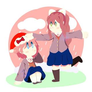 Sayori x Monika wallpaper