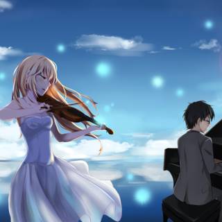 Your Lie In April 4k wallpaper