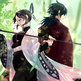 Shinobu x Tomioka wallpaper