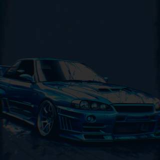 iPhone Nissan Skyline R34 wallpaper