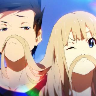 Blue hair anime boy wallpaper