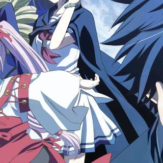 Blue hair anime boy wallpaper