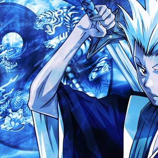 Blue hair anime boy wallpaper