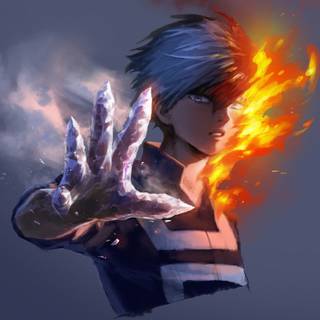 Blue hair anime boy wallpaper