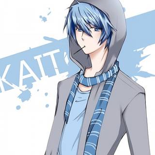 Blue hair anime boy wallpaper
