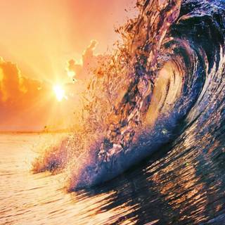 Wave HD iPhone wallpaper