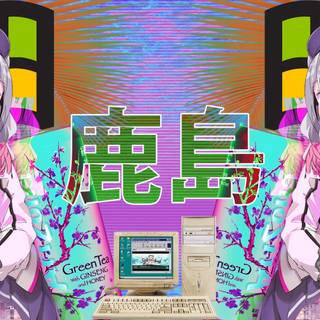 Aesthetic Kawaii anime desktop wallpaper