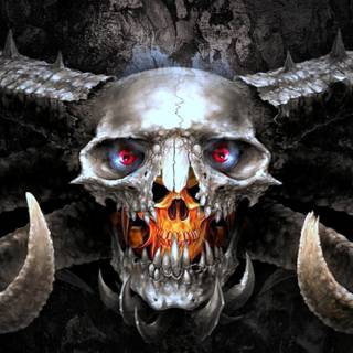 Skull desktop 4k wallpaper