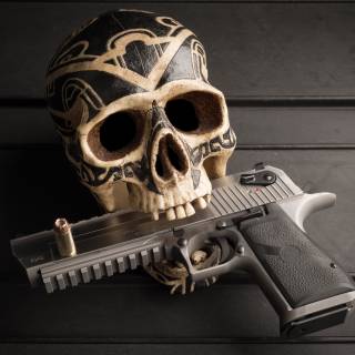 Skull desktop 4k wallpaper