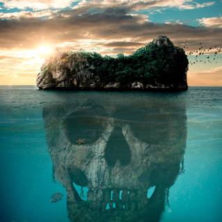 4k HD skull wallpaper