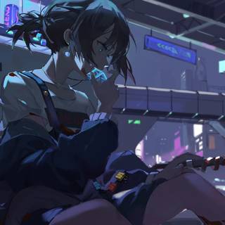 Anime gamer 4k wallpaper