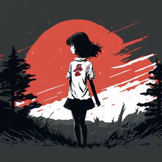 Simple anime wallpaper