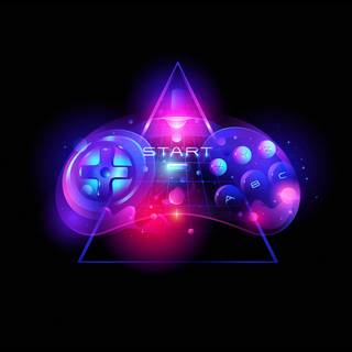 Pink minimalist PlayStation wallpaper