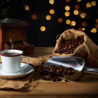 Cute coffee PC wallpaper