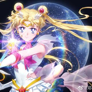 Super Sailor Moon desktop wallpaper