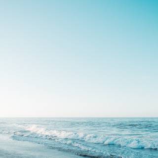 Blue sea phone wallpaper