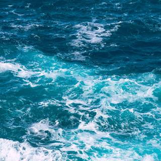 Blue sea phone wallpaper