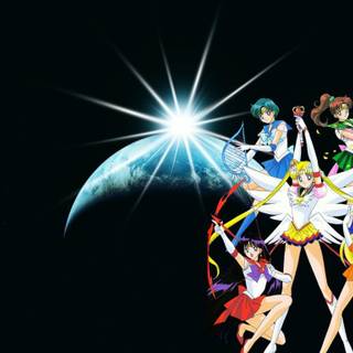 Super Sailor Moon desktop wallpaper