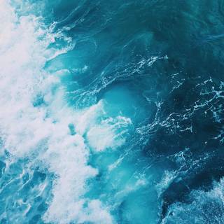 Blue sea phone wallpaper