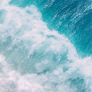 Blue sea phone wallpaper