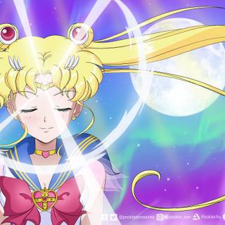 Super Sailor Moon desktop wallpaper