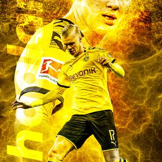 Haaland phone wallpaper