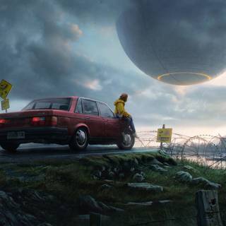 Semi realistic wallpaper