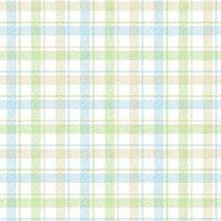 Green plaid wallpaper