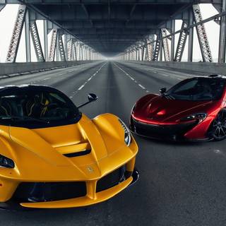 Two cars wallpaper