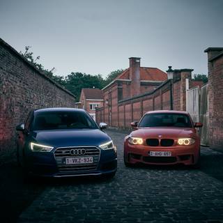 Two cars wallpaper