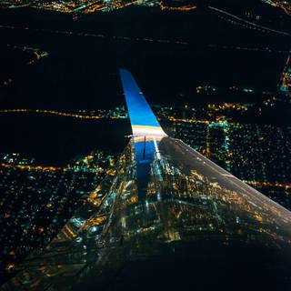 Airplane night wallpaper