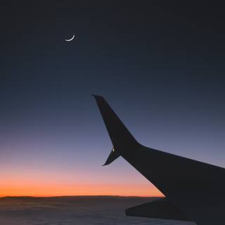 Airplane night wallpaper