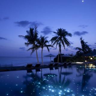 Maldives night wallpaper