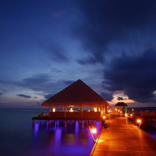 Maldives night wallpaper