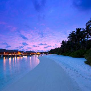 Maldives night wallpaper