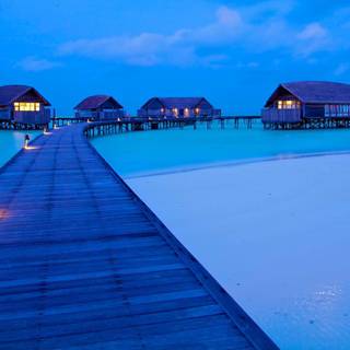 Maldives night wallpaper