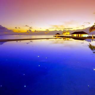 Maldives night wallpaper