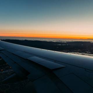 Airplane night wallpaper